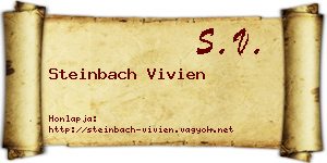 Steinbach Vivien névjegykártya